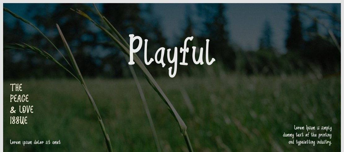 Playful Font