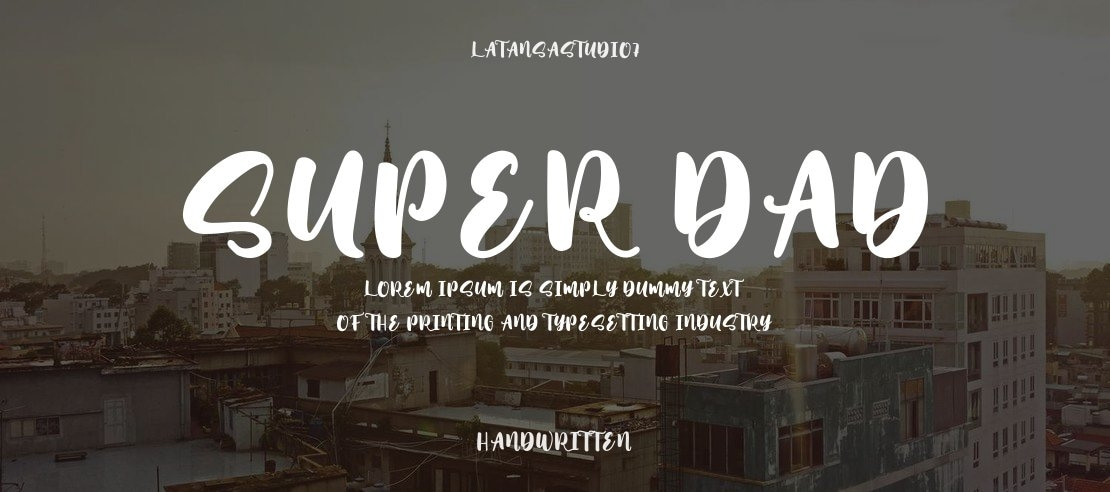 Super Dad Font