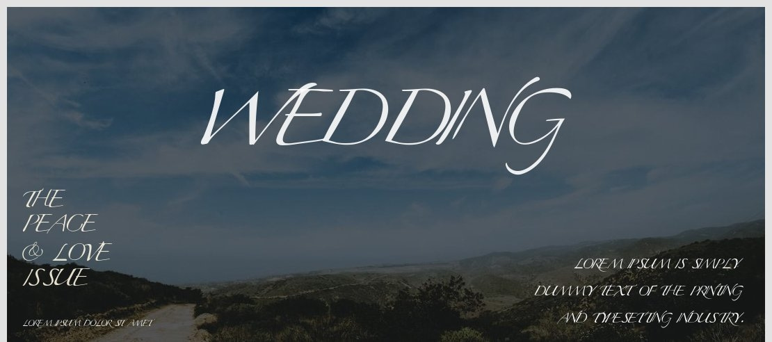 Wedding Font