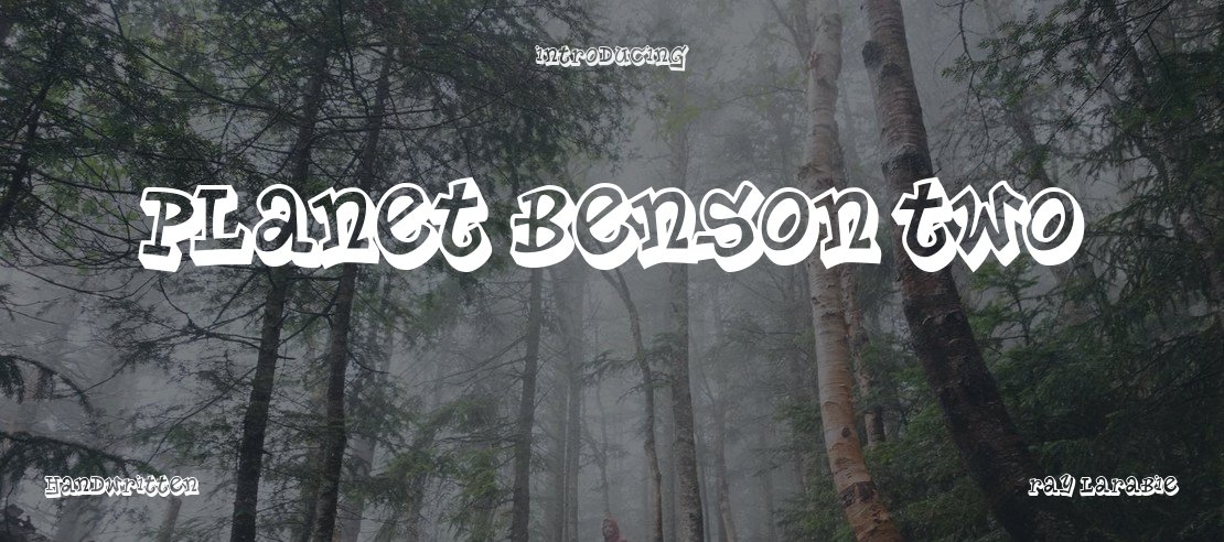 Planet Benson Two Font