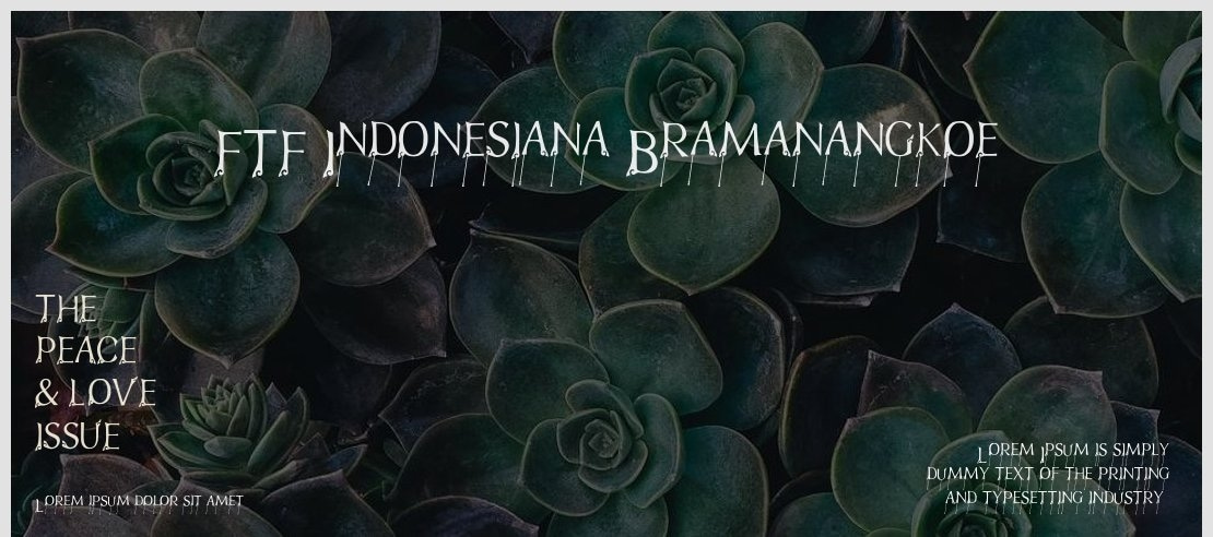 FTF Indonesiana Bramanangkoe Font Family