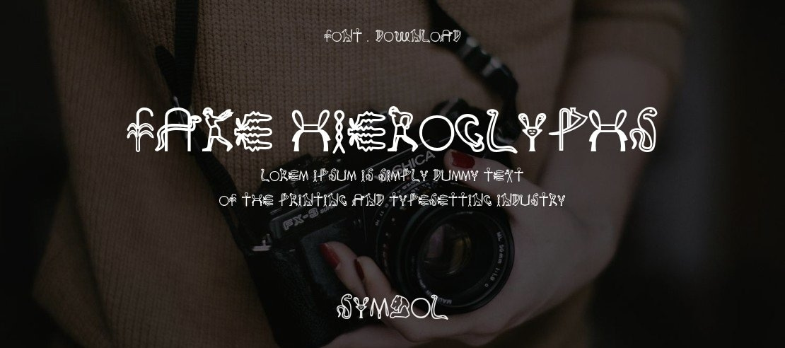 Fake Hieroglyphs Font