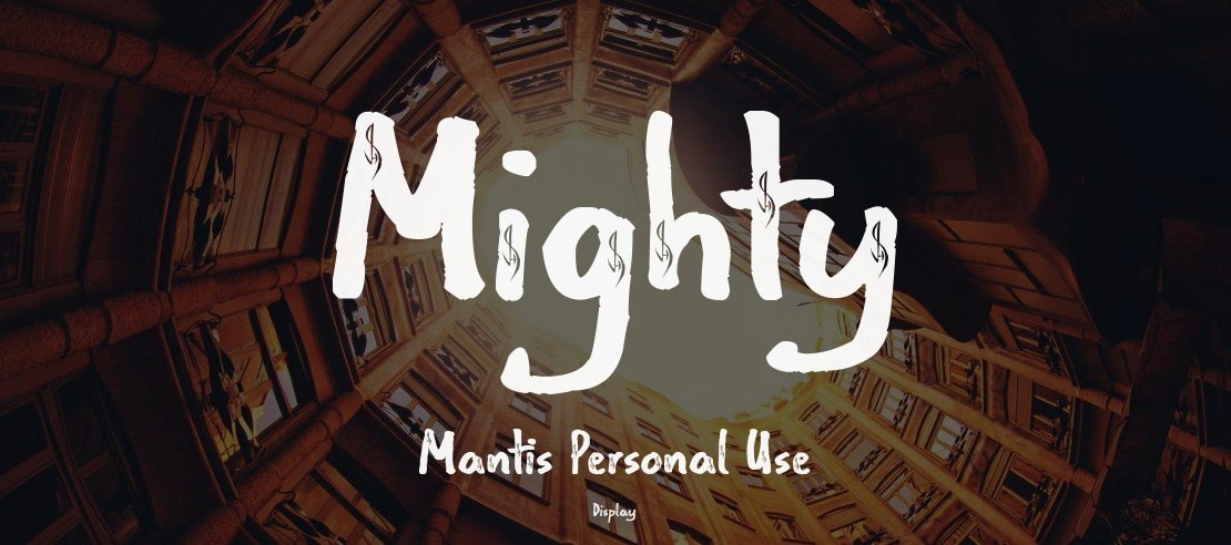 Mighty Mantis Personal Use Font