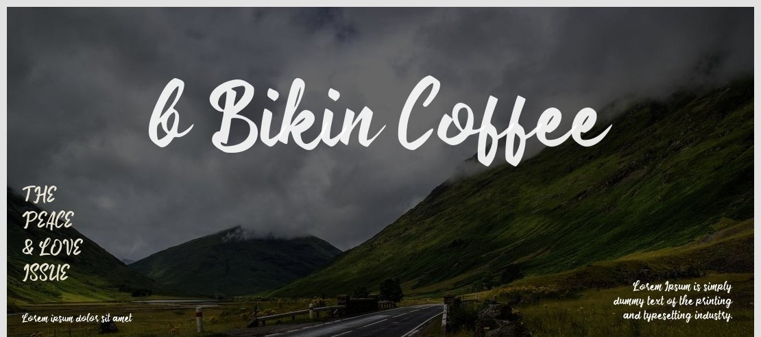 b Bikin Coffee Font