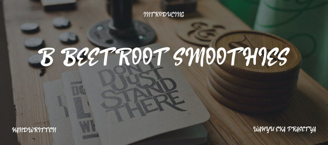 b Beetroot Smoothies Font