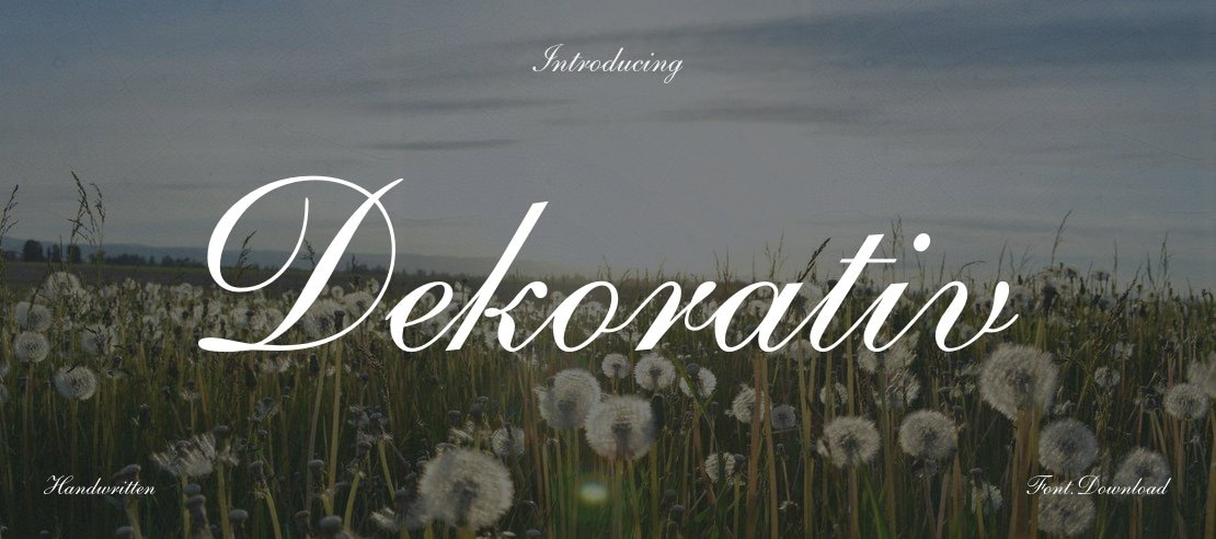 Dekorativ Font