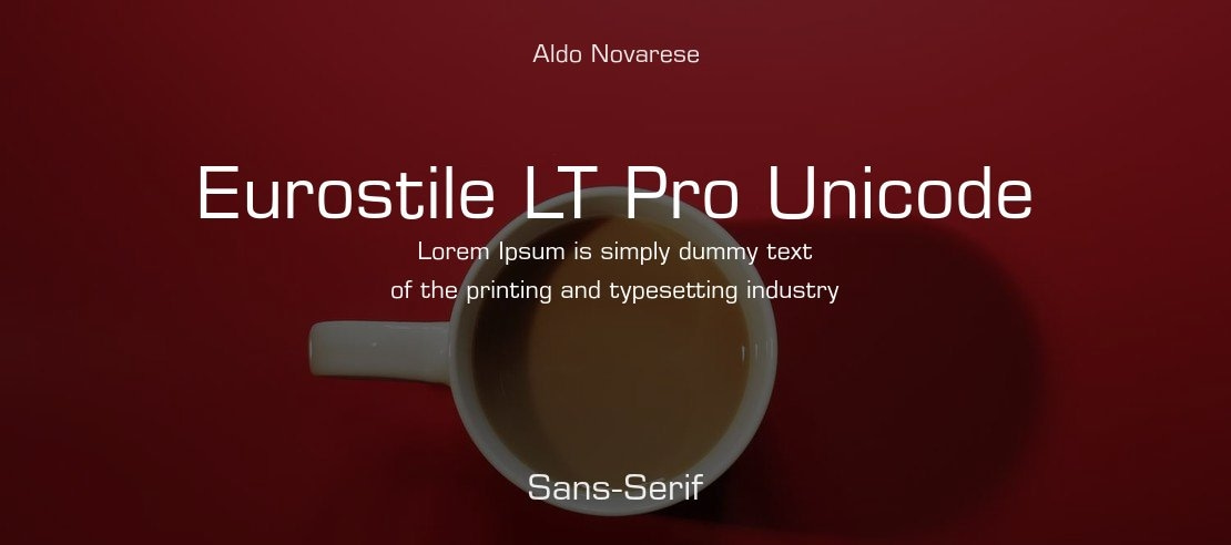 Eurostile LT Pro Unicode Font Family