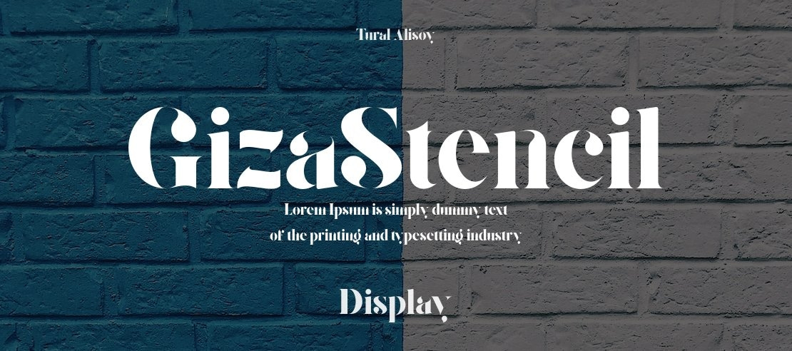 GizaStencil Font Family