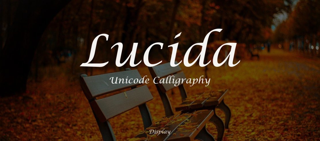 Lucida Unicode Calligraphy Font Family