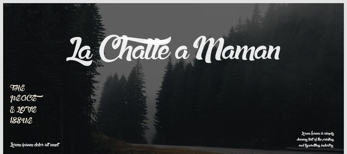 La Chatte a Maman Font