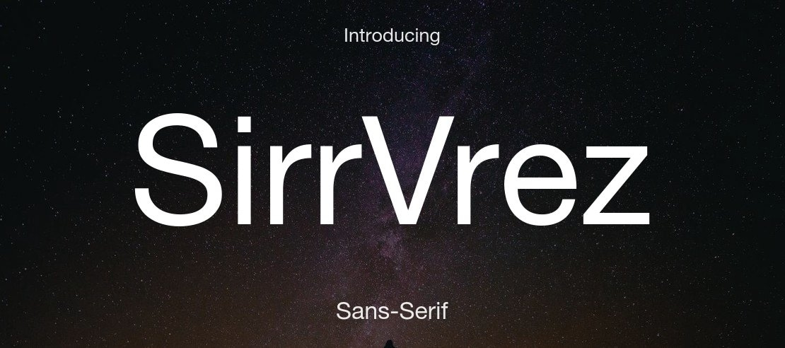 SirrVrez Font Family