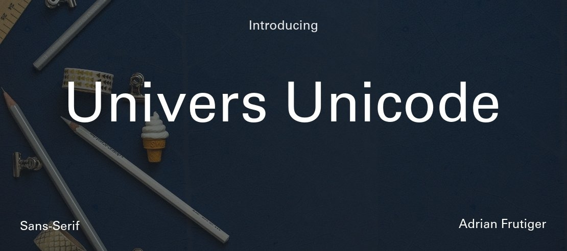 Univers Unicode Font Family