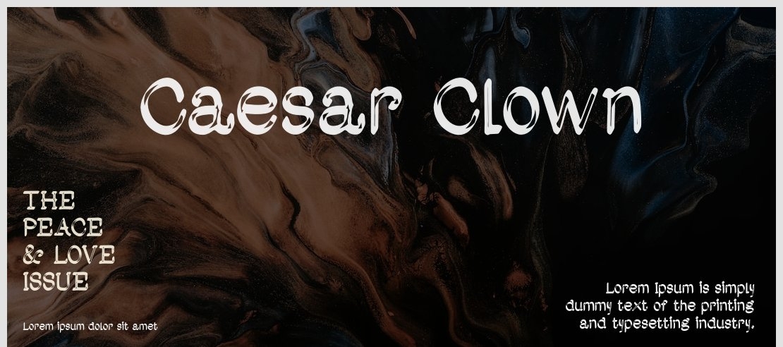 Caesar Clown Font