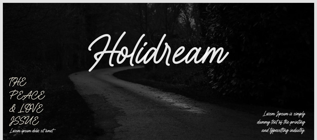 Holidream Font