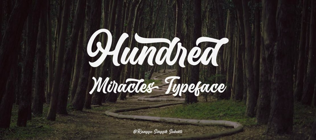 Hundred Miracles Font