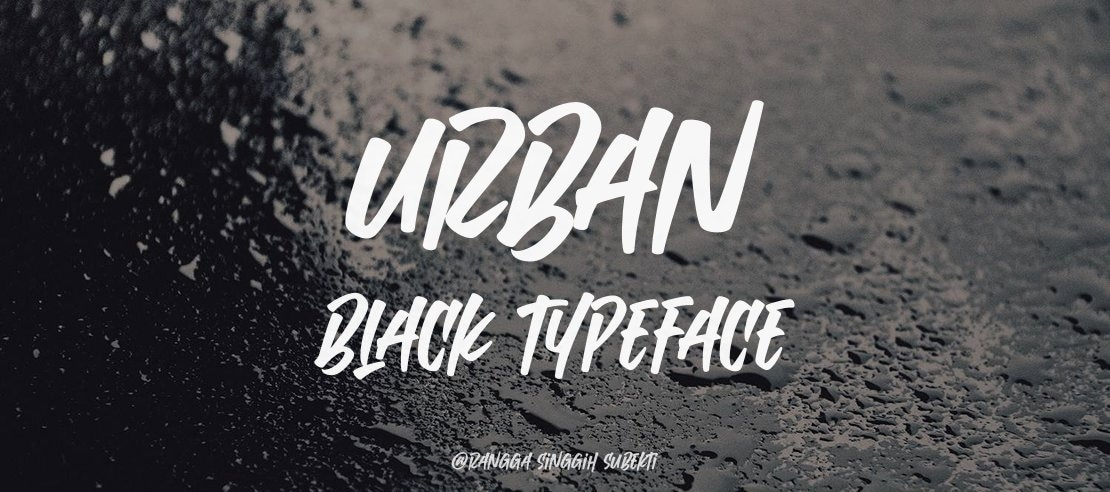 Urban Black Font