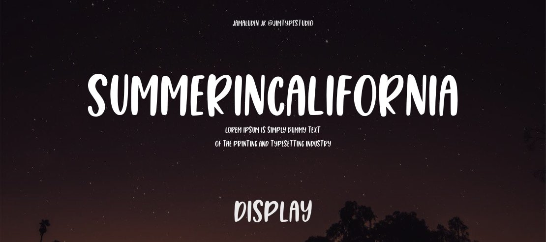 SummerInCalifornia Font