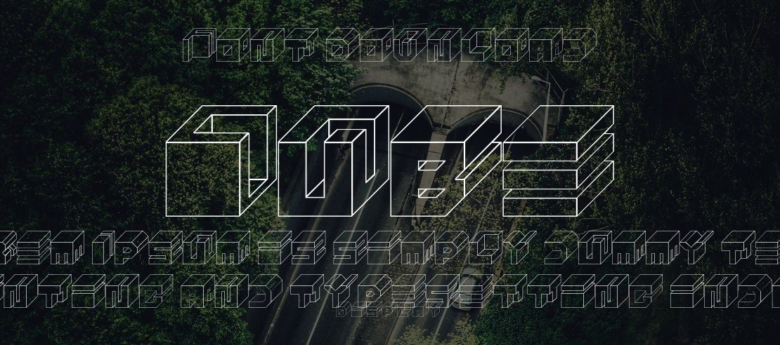 Cube Font