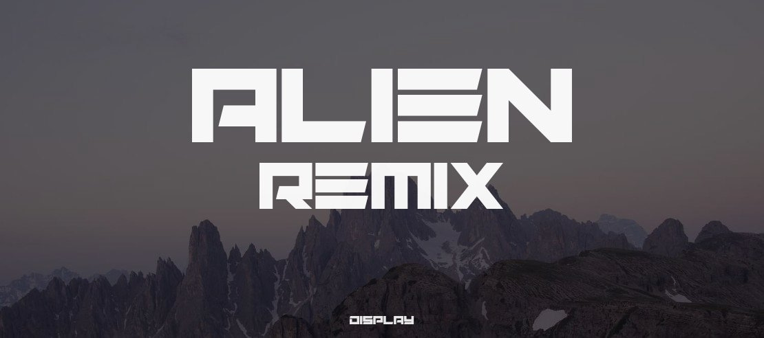 Alien Remix Font Family