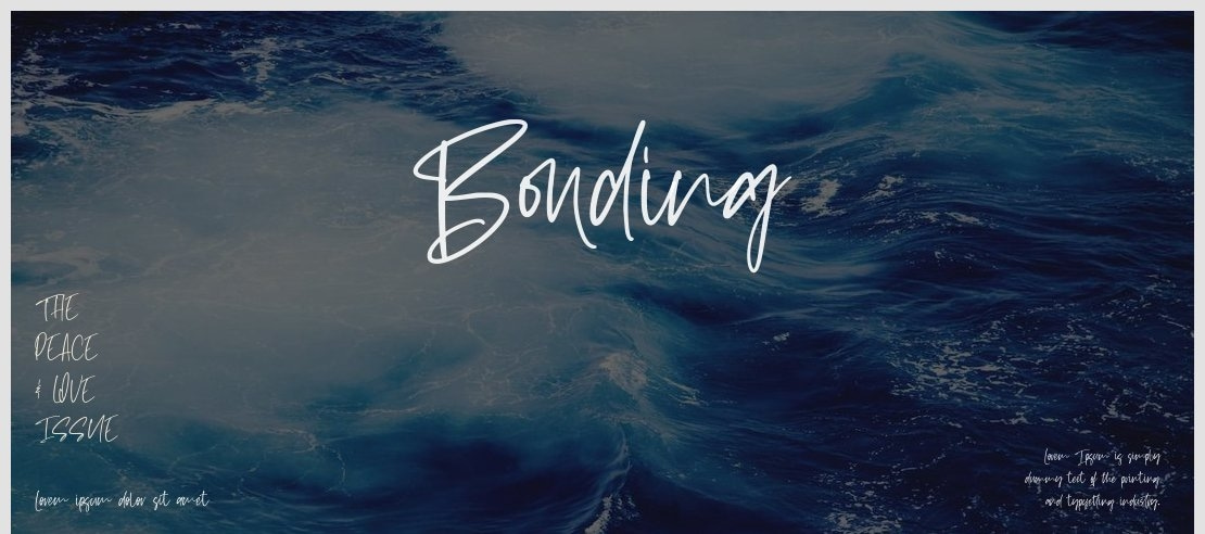 Bonding Font
