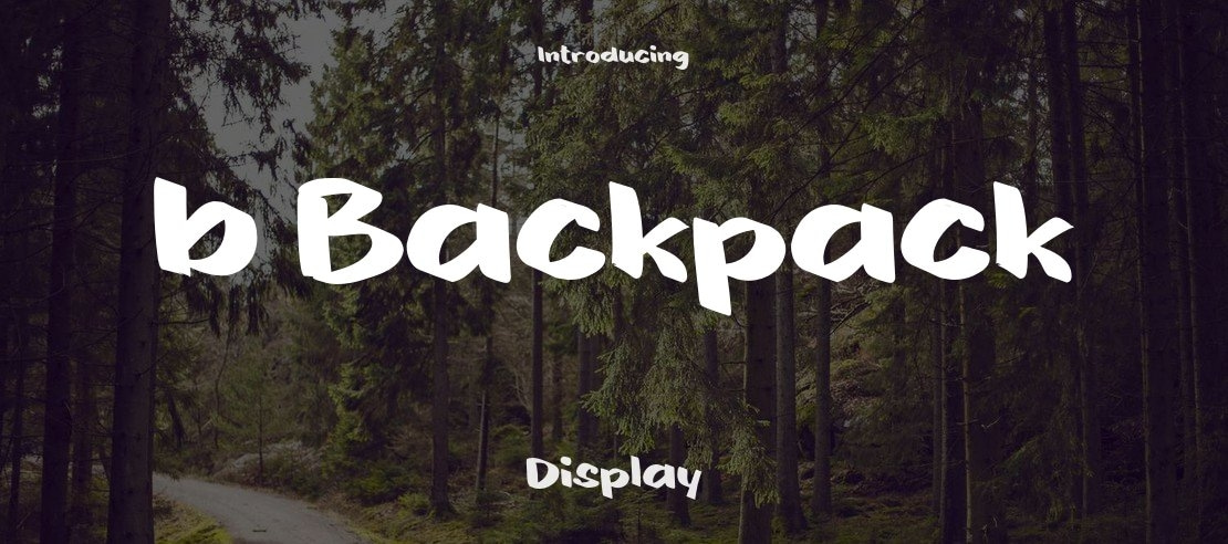 b Backpack Font