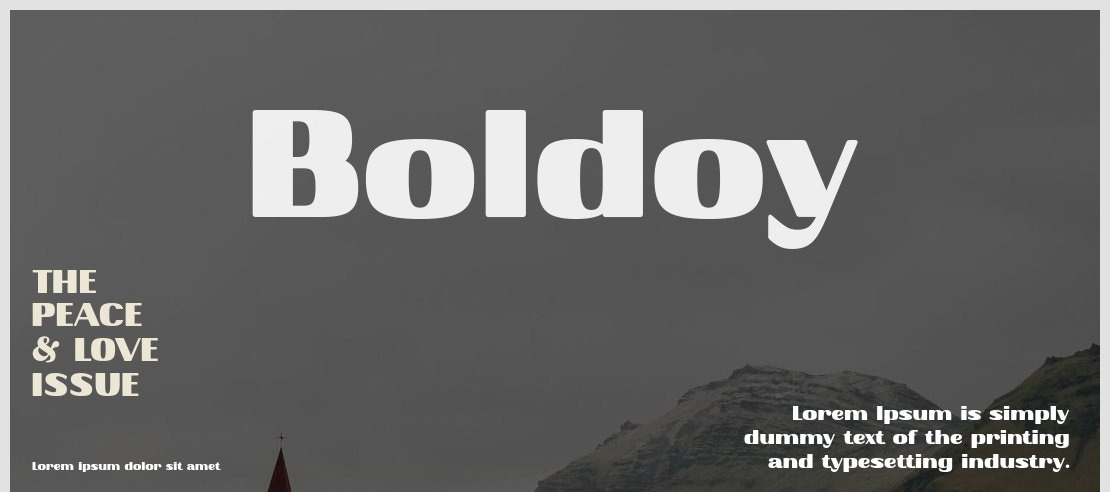 Boldoy Font