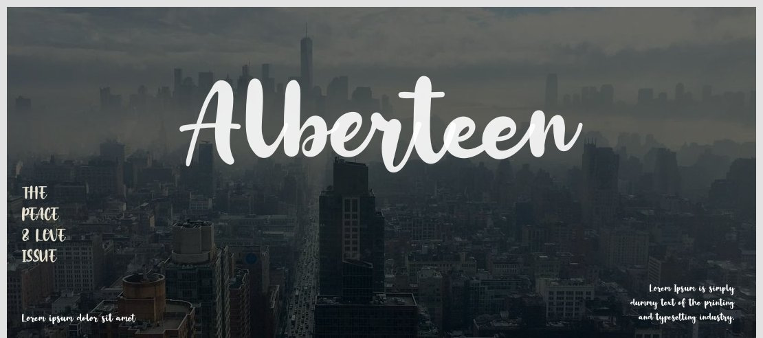 Alberteen Font Family