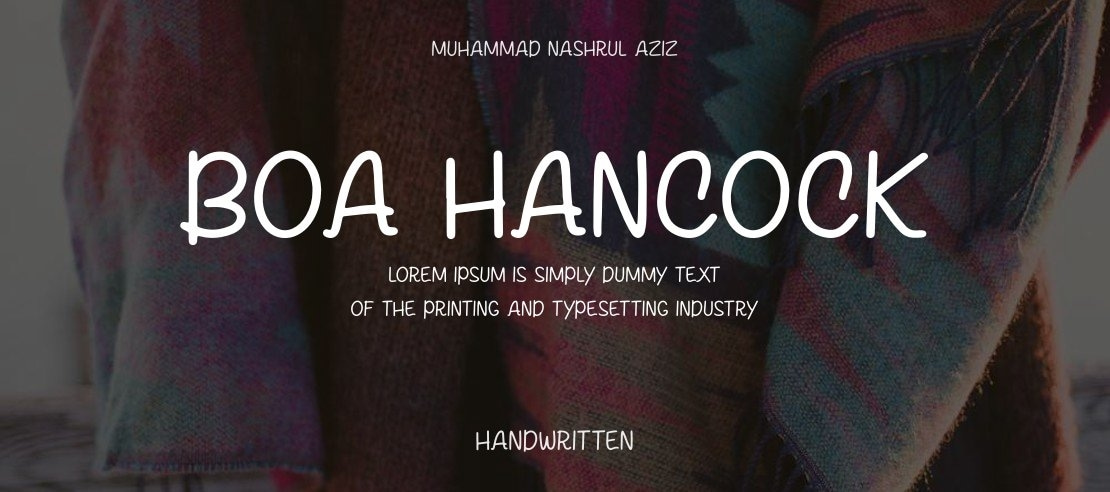 Boa Hancock Font