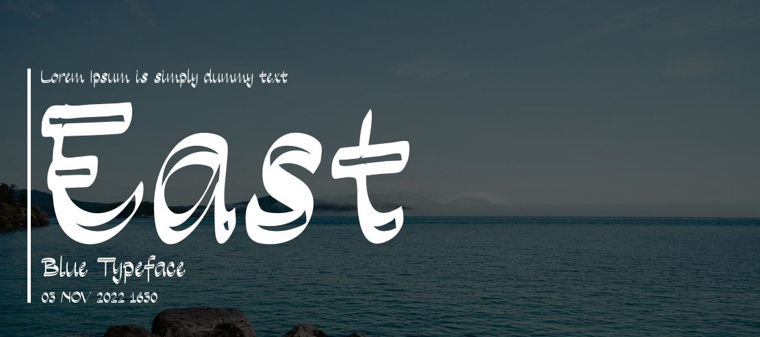 East Blue Font