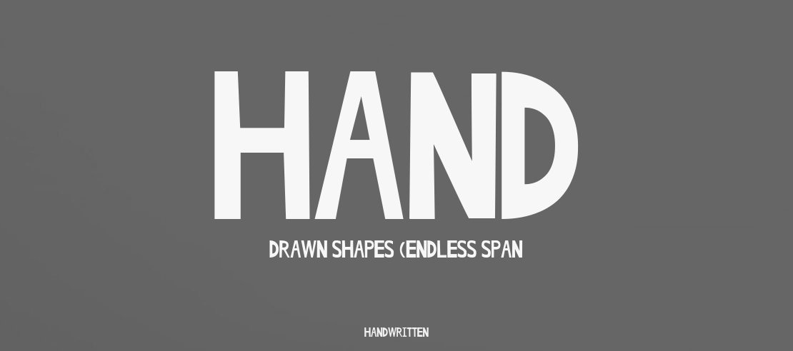 Hand Drawn Shapes (Endless Span Font