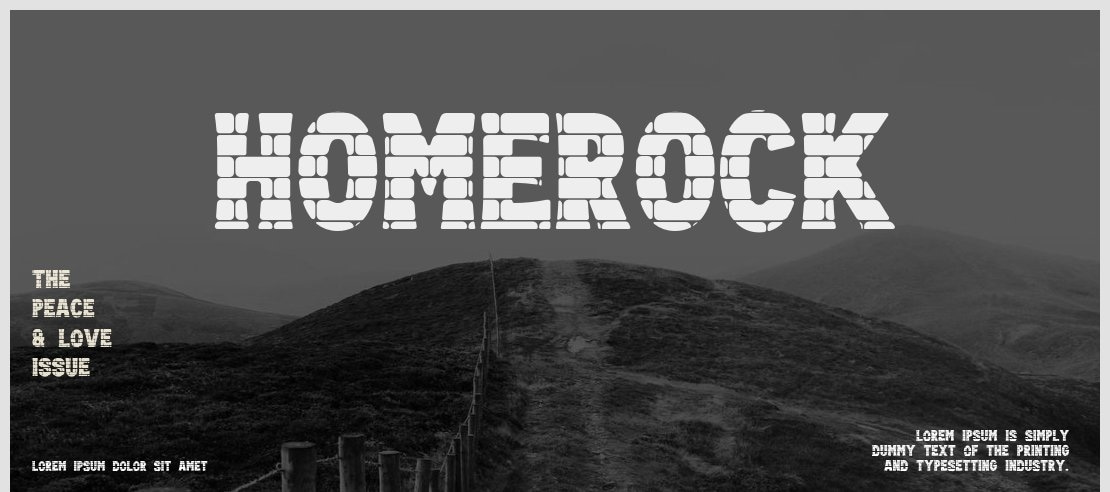 Homerock Font