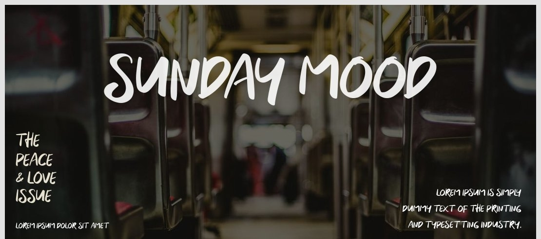 Sunday Mood Font