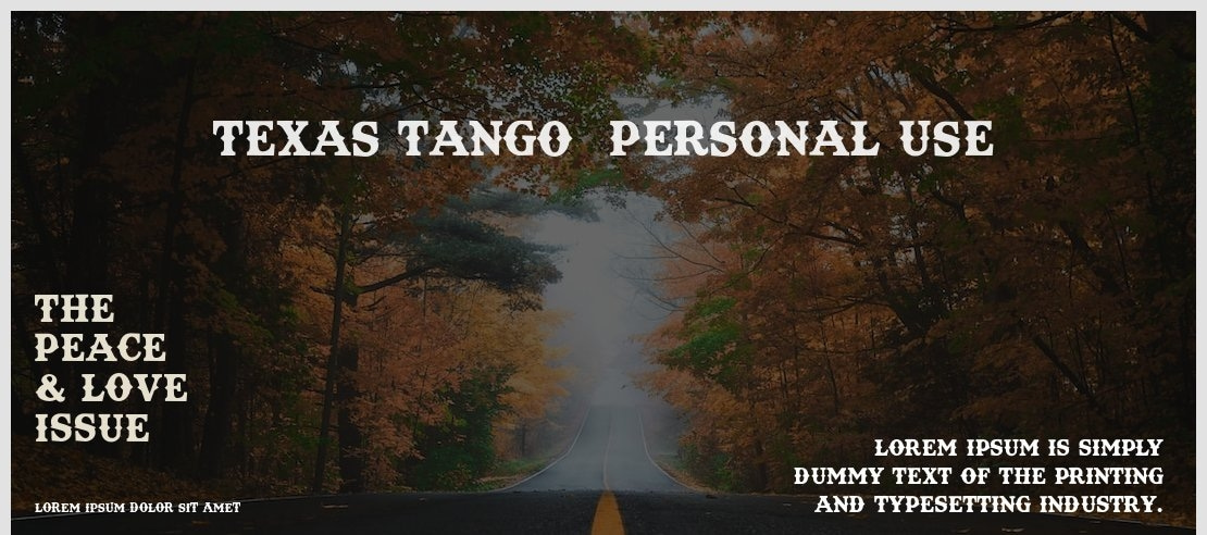 Texas Tango  PERSONAL USE Font