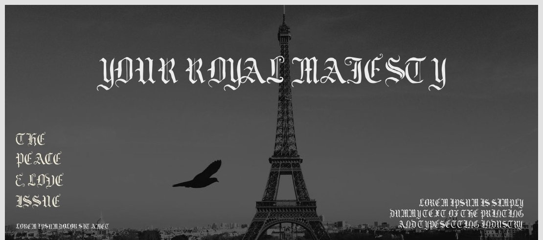 Your Royal Majesty Font