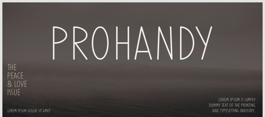 Prohandy Font Family