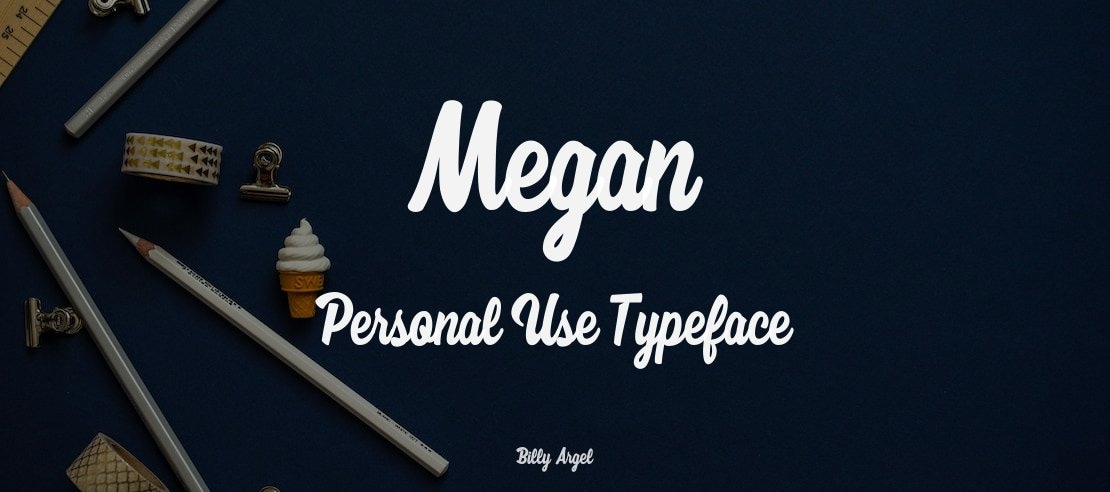 Megan Personal Use Font