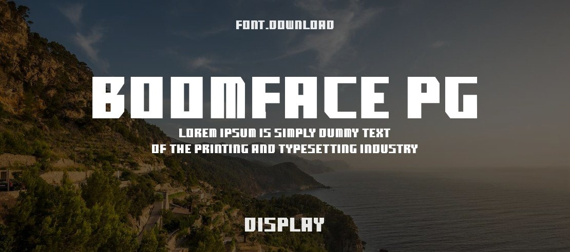 boomface pg Font