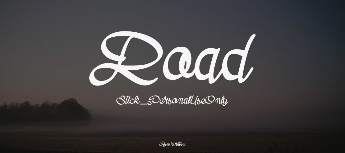 Road Stick_PersonalUseOnly Font