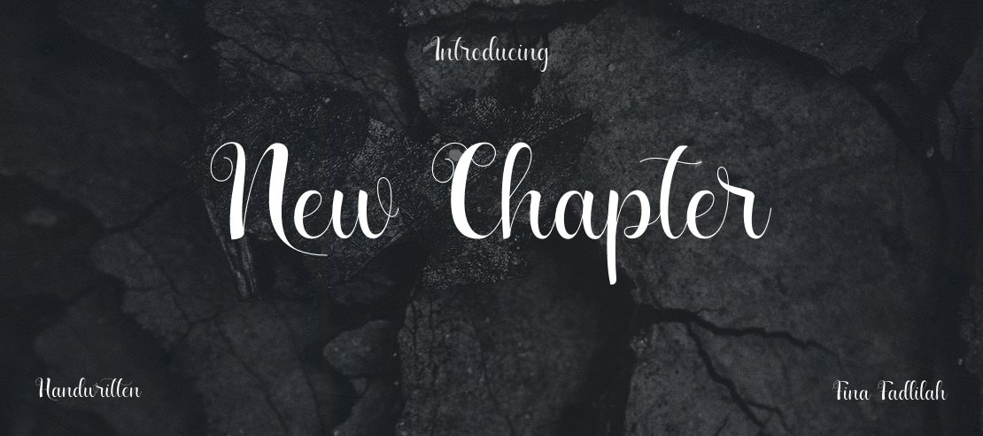 New Chapter Font