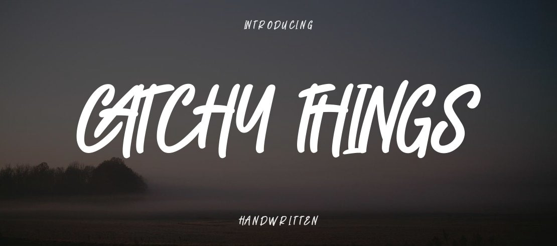 CATCHY THINGS Font