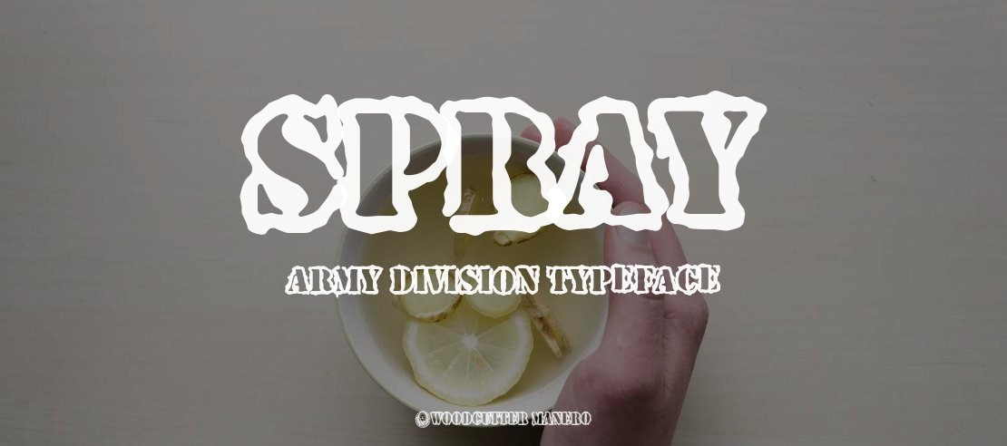 Spray Army Division Font