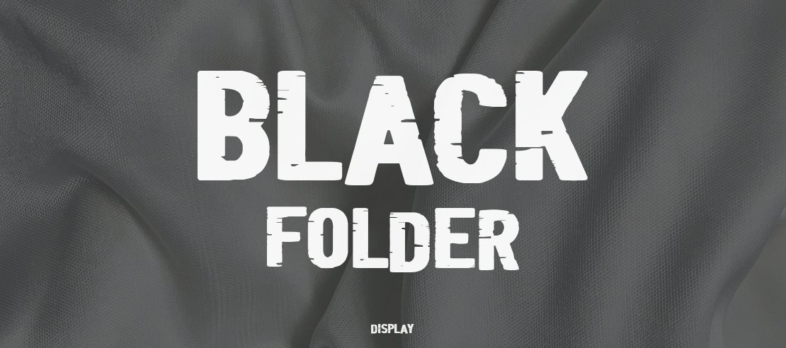 Black Folder Font