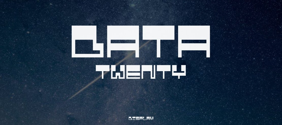 Data Twenty Font