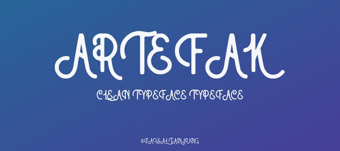 Artefak Clean Typeface Font