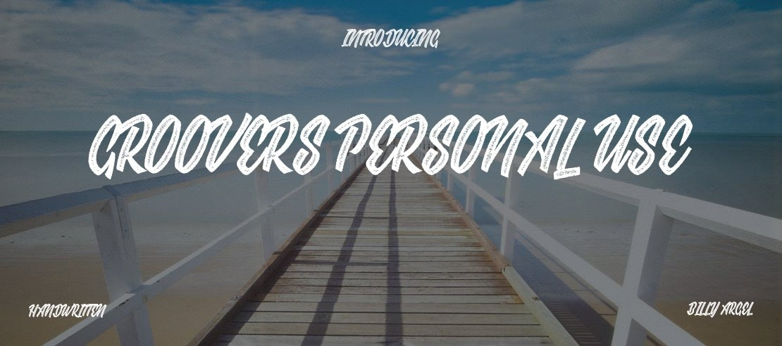 GROOVERS PERSONAL USE Font