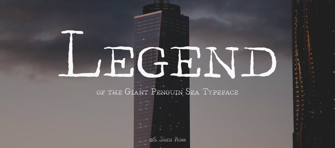 Legend of the Giant Penguin Sea Font