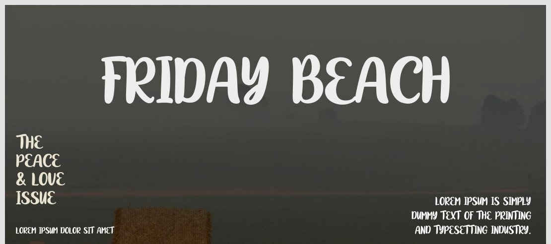 Friday Beach Font