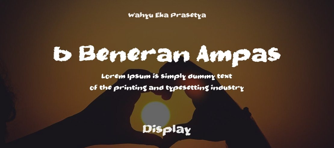 b Beneran Ampas Font