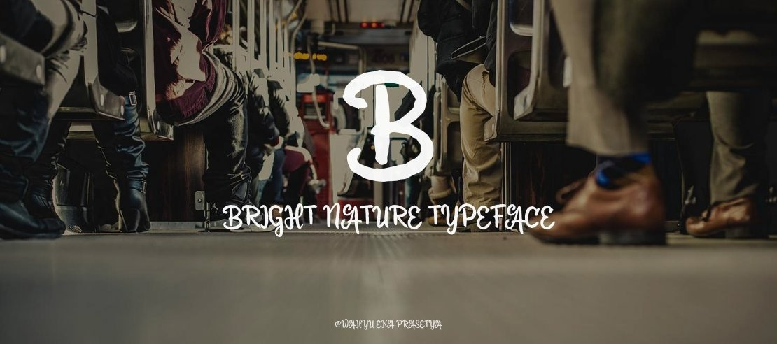 b Bright Nature Font