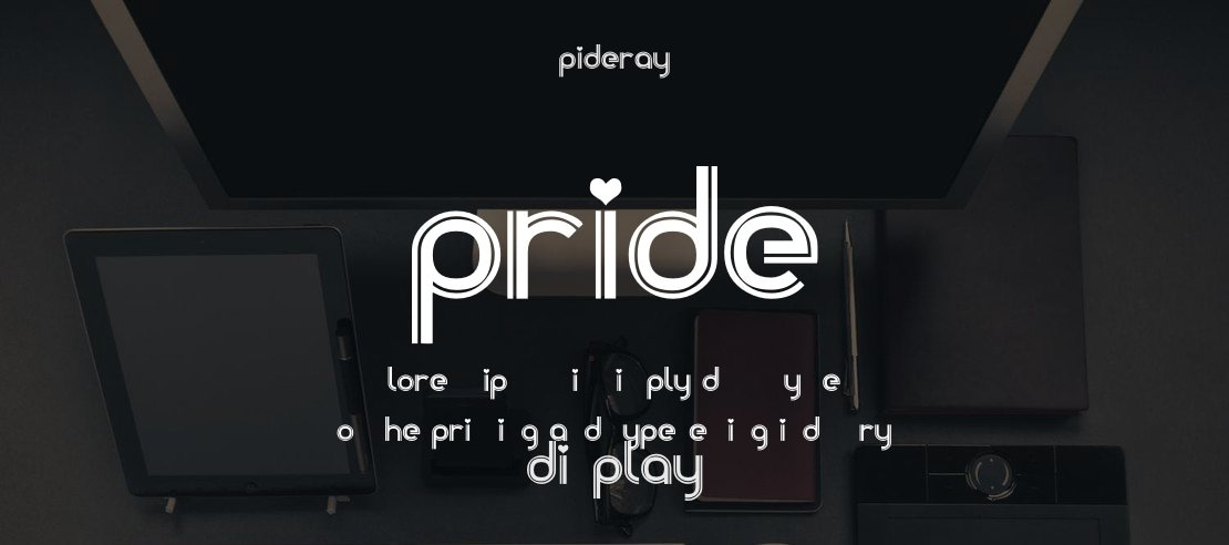 PRIDE Font